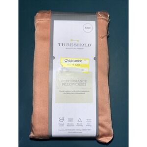 Threshold‎ king size performance pillowcases rust two pillowcases